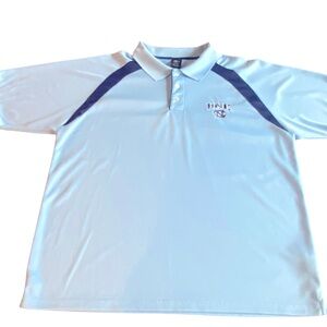🏀 Starter UNC Tar Heels Men's Golf Polo Shirt XL Light Blue Navy Athletic